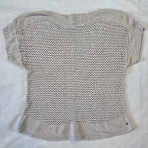 Eddie Bauer Damen Offener Strick Pullover Leinenmischung Größe 2XL Beige Strand Küste - Bild 1 von 8