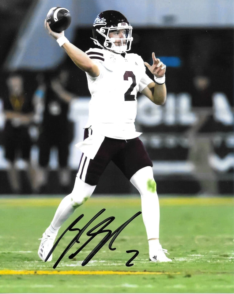 BLAKE SHAPEN HAND SIGNED MISSISSIPPI STATE BULLDOGS 8X10 PHOTO W/COA - Image 1 of 1