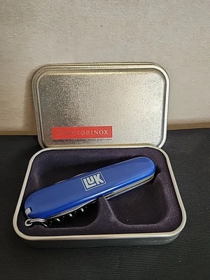 Victorinox 瑞士军官刀蓝色 SD 广告 Luk 金属锡 — 第 1/4 张图片