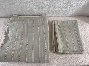 Ralph Lauren Queen Size Top Sheet and 1 Matching Pillow Case "Coco Palm Stripe" - Picture 1 of 5