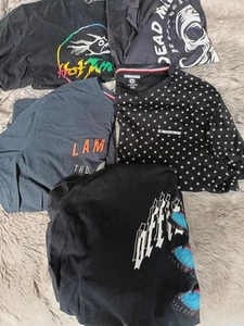 An Array Of 6 Great T-shirt Consisting Of Lambretta Hot Tuna, Worlds End - Picture 1 of 14