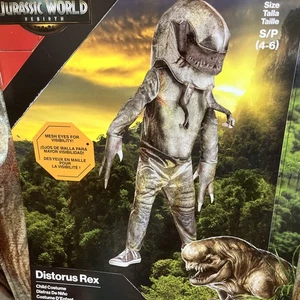 Jurassic World Rebirth Distorus Rex Dinosaur Boys Halloween Costume SMALL 4-6 - Picture 1 of 3