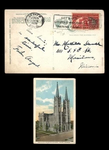 Mayfairstamps US 1926 Denver to Manitowoc WI Cathedral Postcard aau_66809 - Picture 1 of 2