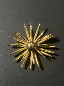 Broche Starburst vintage tono dorado - Imagen 1 de 18