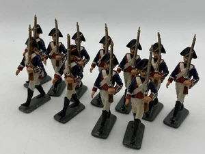 American Revolutionary War Continental Army 11 Lead Soldiers 54 mm - Picture 1 of 5
