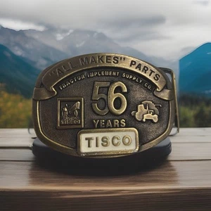 TISCO 56 Years “All Makes” Parts Tractor Implement Supply Belt Buckle - Picture 1 of 6