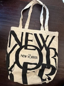 The New Yorker Magazine Natural Canvas Manhattan Tote Bag - Bild 1 von 5