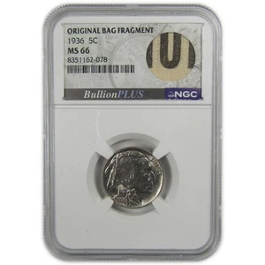 1936 Indian Head Buffalo Nickel MS 66 NGC Bag Fragment SKU:I20548 - Picture 1 of 4