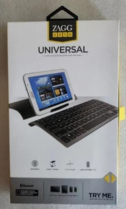 Zagg Keys Universal Compact Ergonomic Keyboard, Cover and Stand Black for iOS - Picture 1 of 3