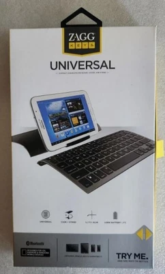 Zagg Keys Universal Compact Ergonomic Keyboard, Cover and Stand Black for iOS - Image 1 of 3