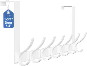 Ganci sopra la porta robusto appendiabiti grande sopra la porta asciugamani e 12 ganci - Foto 1 di 11