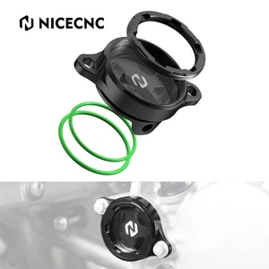 For Honda TRX450ER Electric Start Aluminum Oil Filter Cover #11333-MEB-670 Black - Foto 1 di 8