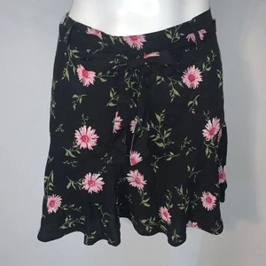 Minifalda So Fit and Flare talla Y2K pequeña negra romántica justa gótica - Imagen 1 de 14