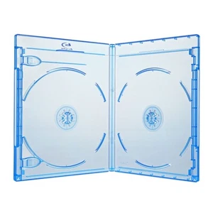 50 Elite Blu Ray Hüllen 11 mm für 2 Bluray ,DVD Disc Elite VIVA Leerhülle Blau - Bild 1 von 2
