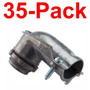 Halex 35er-Pack 3/8 Zoll Flexibles Metallrohr (FMC) 90° Verbinder - Bild 1 von 4