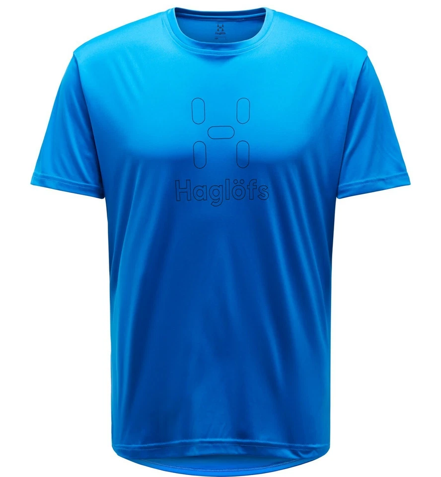 Camiseta Haglöfs Glee Hombre Camisa Funcional Muy Ligera para Hombre Azul Tormenta Foto 1 de 1