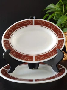 Set of 2 Vintage Pyrex Commercial Tableware Grant's Lunch Counter Skillet 9.5x7" - Picture 1 of 8