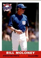 2002 Stockton Ports Grandstand #16 Bill Moloney Pitching Coach Baseball Card
