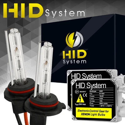 HID Xenon Bulbs Headlights H1 H3 H4 H7 H10 9006 Conversion Kit Silm Ballasts 55W - Image 1 of 4