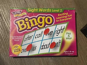 TREND Sight Words Bingo Games Homeschool Aid Boxed Learn to Read Level 1 Ages 5+ - Picture 1 of 11