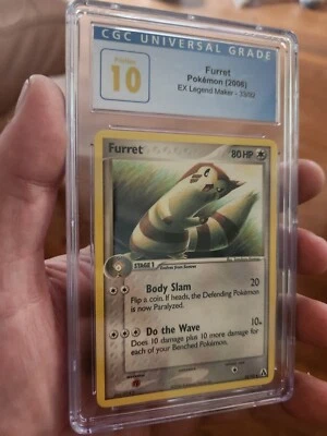 (POP 3) CGC 10 PRISTINE Pokemon EX Legend Maker Furret 33/92  Graded Card - Image 1 of 4