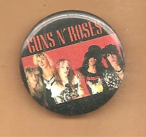 GUN N' ROSES Classic Logo Reversknopf ~ Top Zustand (AXL ROSE/SLASH)  - Bild 1 von 1