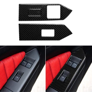 Cubierta de interruptor de ventana interior de fibra de carbono apto para Mustang 2009-2013 - Imagen 1 de 7