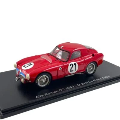 Modellino Auto Spark 1/43 Alfa Romeo 6C 3000 Cm 24h LeMans 1953 #21 Sanesi, C... - Immagine 1 di 4