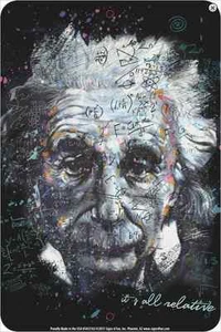 Einstein it's all relative aluminium sign 300mm x 200mm (sf) - Picture 1 of 1