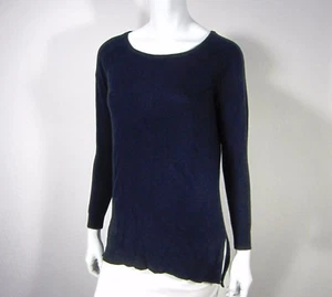 ANN TAYLOR NWT LONG SLEEVE SCOOP NECK SWEATER SIZE XS EXTRA SMALL BLUE 083 - Picture 1 of 10