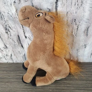 Panca Plush 10" Brown Pony Horse, Rearing - Fluffy Mane Stitched Eyes - Picture 1 of 6