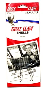 Gancio Crappie Artiglio Aquila Snelled Confezione Assortimento 18 Pezzi Taglie 8, 6, 4, 2, 1 - Foto 1 di 18