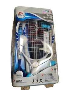 EA SPORTS 3-IN-1 Sports Pack Baseball Bat Tennis Racket & Golf Club Black NEW - Picture 1 of 4