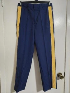 ASU mens dress Blue Pants Yellow Stripe Size: (32/R) #F25f - Picture 1 of 3
