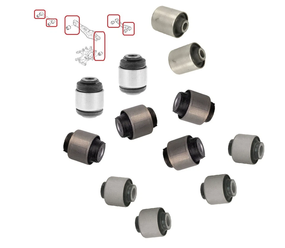 Rear Control Trailing Lateral Arm Bushes Bushings For Kia Sorento 2012-2015 - Image 1 of 1