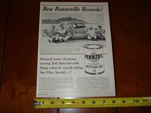 SALINAS STUDEBAKER BONNEVILLE PENNZOIL ANUNCIO ORIGINAL DE 1960 - Imagen 1 de 8