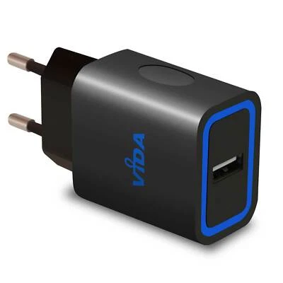 Veloce 2.4A Carica Batteria USB Casa Caricatore Muro Parete Per Cellulare - Immagine 1 di 4