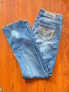 Rock N Roll Cowgirl  Boyfriend Women’s Bootcut Jeans Size 27x32 Style W2-9514 - Picture 1 of 10