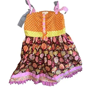 Matilda Jane Dress Sundress Tulle Pockets Boho Girls Sz 10 Festival Summer Fall - Picture 1 of 10