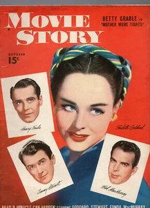 MOVIE STORY MAGAZINE OCTOBER 1947 PAULETTE GODDARD COVER - Picture 1 of 2