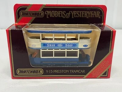 Matchbox Models Of Yesteryear Y-15 Preston Tramcar Limited Edition Blue BOXED - Image 1 of 4