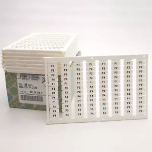 Lote de 8 hojas de bloque de terminales Phoenix Contact UC-TM 5 CUS, marca: "F1-F4" - Imagen 1 de 4