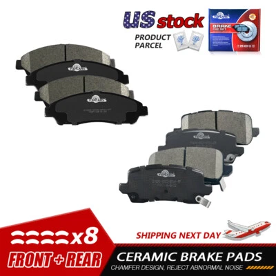 Керамические передние и задние тормозные колодки для Acura RLX 2014 2015 2016 2017 2018 2019 2020 - Изображение 1 из 4