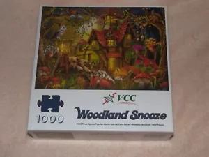 Vermont Christmas Company Woodland Snooze 1000pc Jigsaw Puzzle - Picture 1 of 6