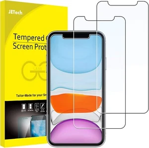 Displayschutzfolie für iPhone 11 und iPhone XR 6,1 Zoll, Hartglasfolie, 2er Pack - Bild 1 von 5