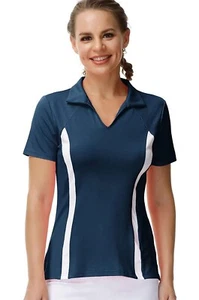 JACK SMITH Polo deportivo para mujer, manga corta, ajuste seco, absorbe la... - Picture 1 of 7