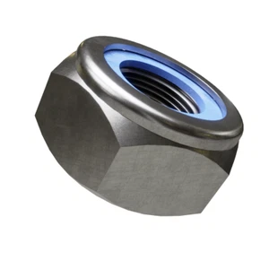 Fuse nuts DIN 985 self-locking stainless steel A2 or A4 M2.5 M3 M4 - M20 - Picture 1 of 6