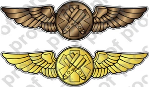 STICKER USCG Coast Guard Rescue Swimmer Wings brz gold - Picture 1 of 1