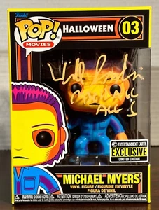Will Sandin signed Michael Myers Blacklight Funko Pop 03 EE Exclusive OCCM COA - Picture 1 of 7