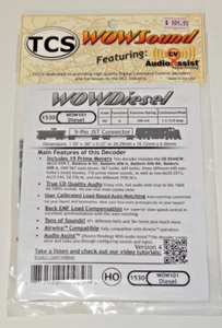 TCS #1530 WOW101-Diesel DCC and Sound Decoder for HO Diesel Locomotives NEW - Picture 1 of 2